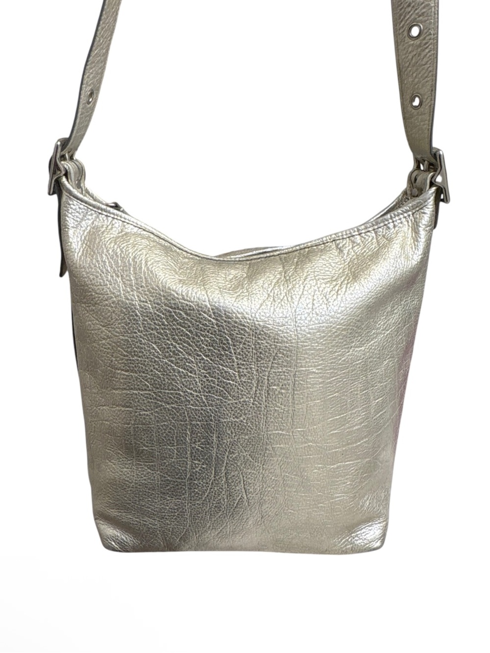 Coach 19894 legacy platinum gold duffle hobo bag leather